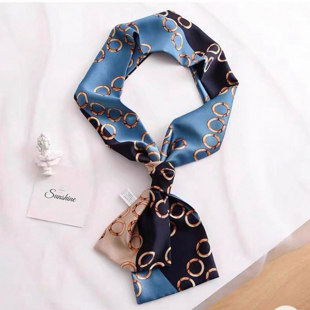 Elegant 100% Printed Silk Scarf